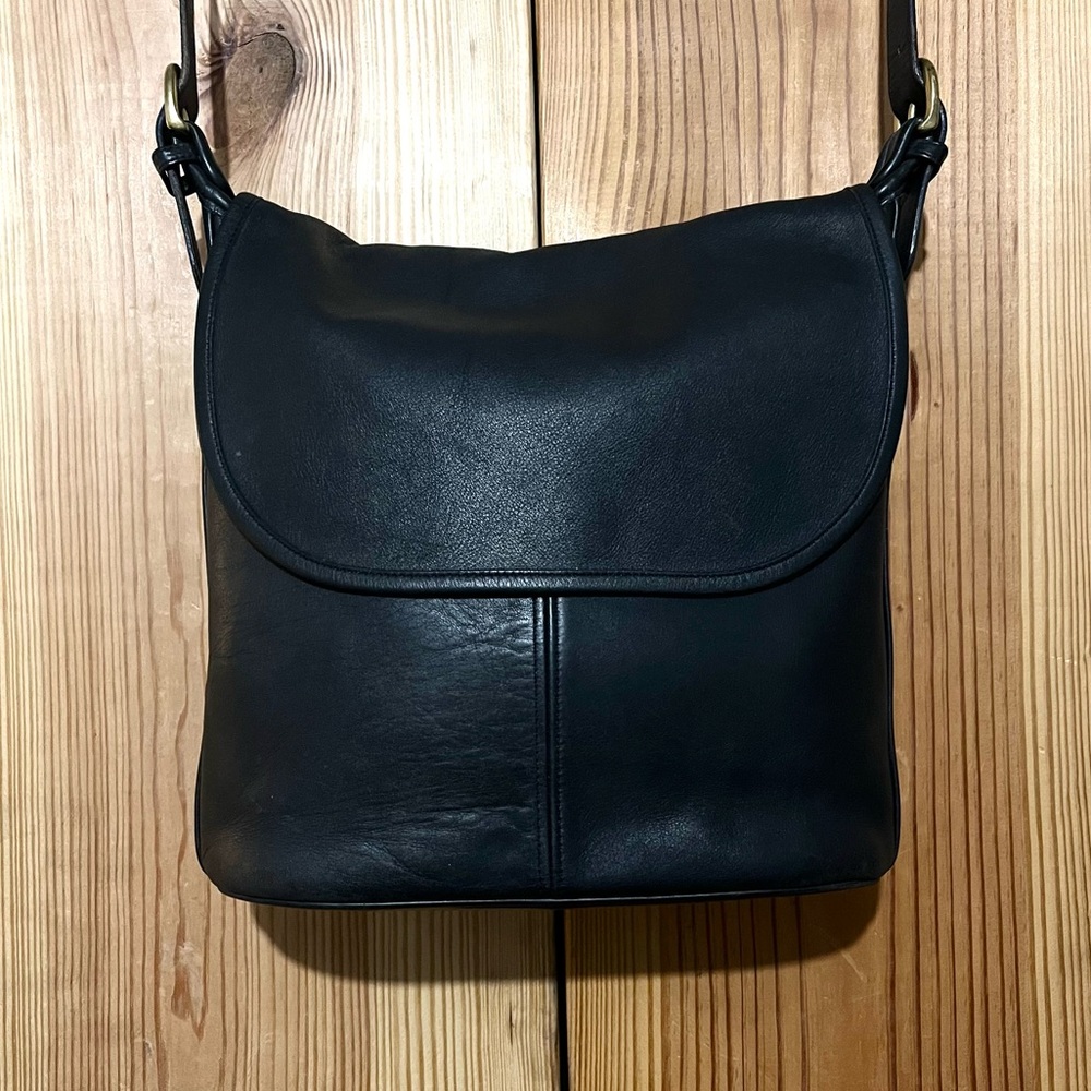 VTG Coach Black Whitney Handbag Crossbody Purse Shoulder Bag 4115 Hobo - Picture 3 of 15